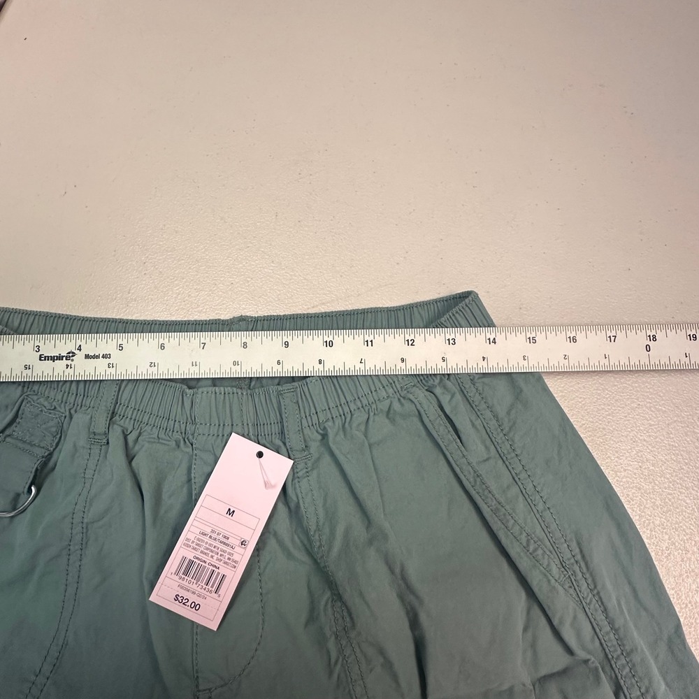 Wild Fable Women Light Blue Cargo Pants Elastic Waist‎ D-Ring Cotton Size M NEW - Picture 3 of 5